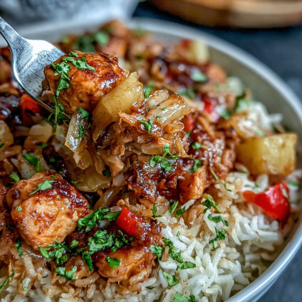 Pineapple Chicken And Rice One Pot