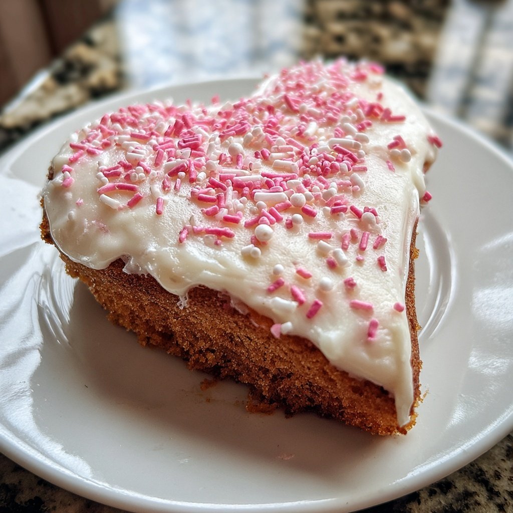 Mini Heart Cake with Vanilla Buttercream