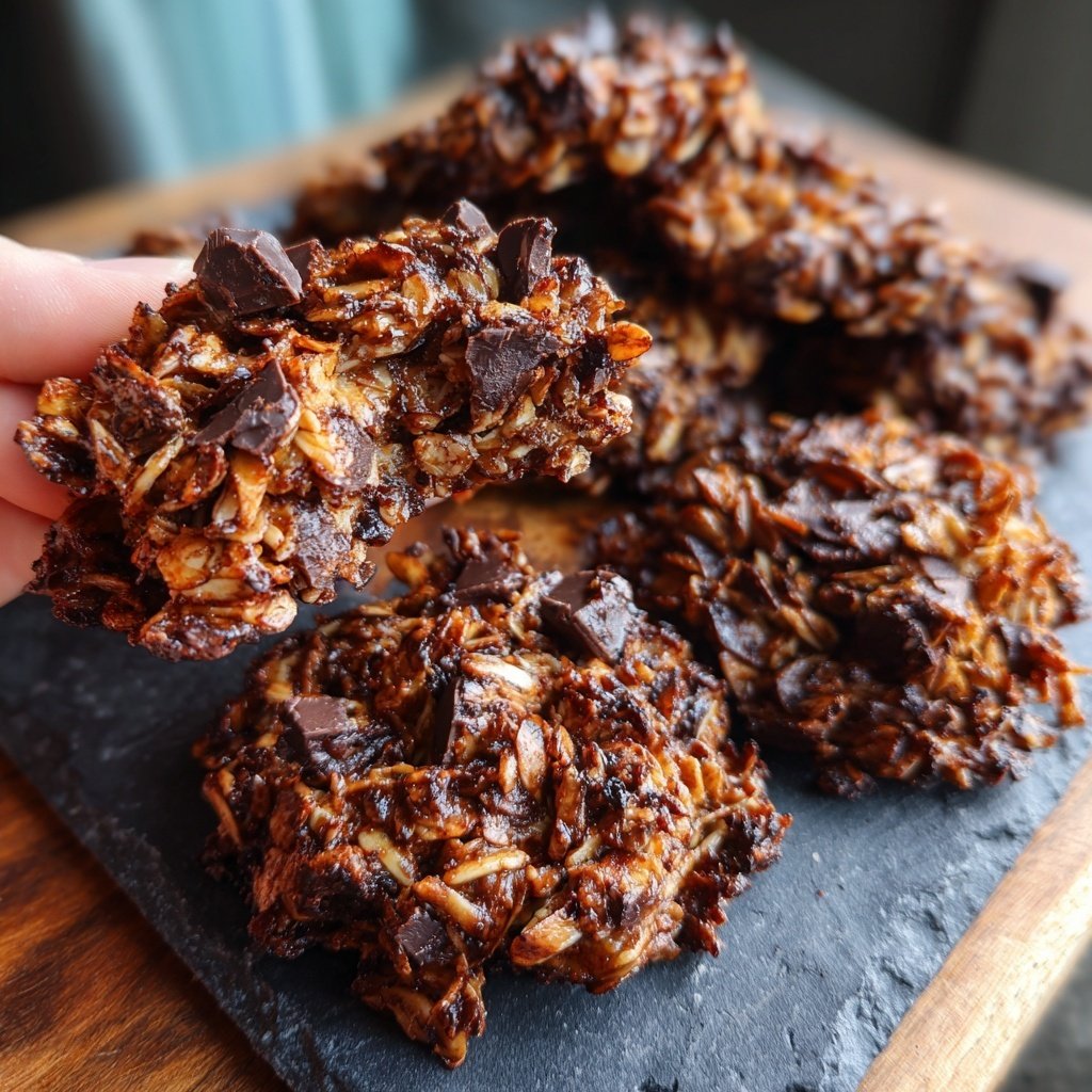Chocolate Coconut Oat Clusters