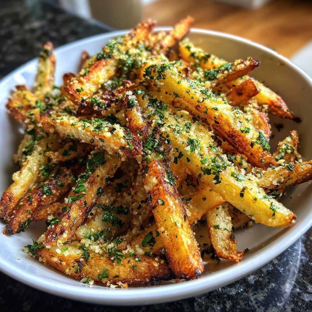 Super Bowl Appetizer Garlic Parmesan Fries