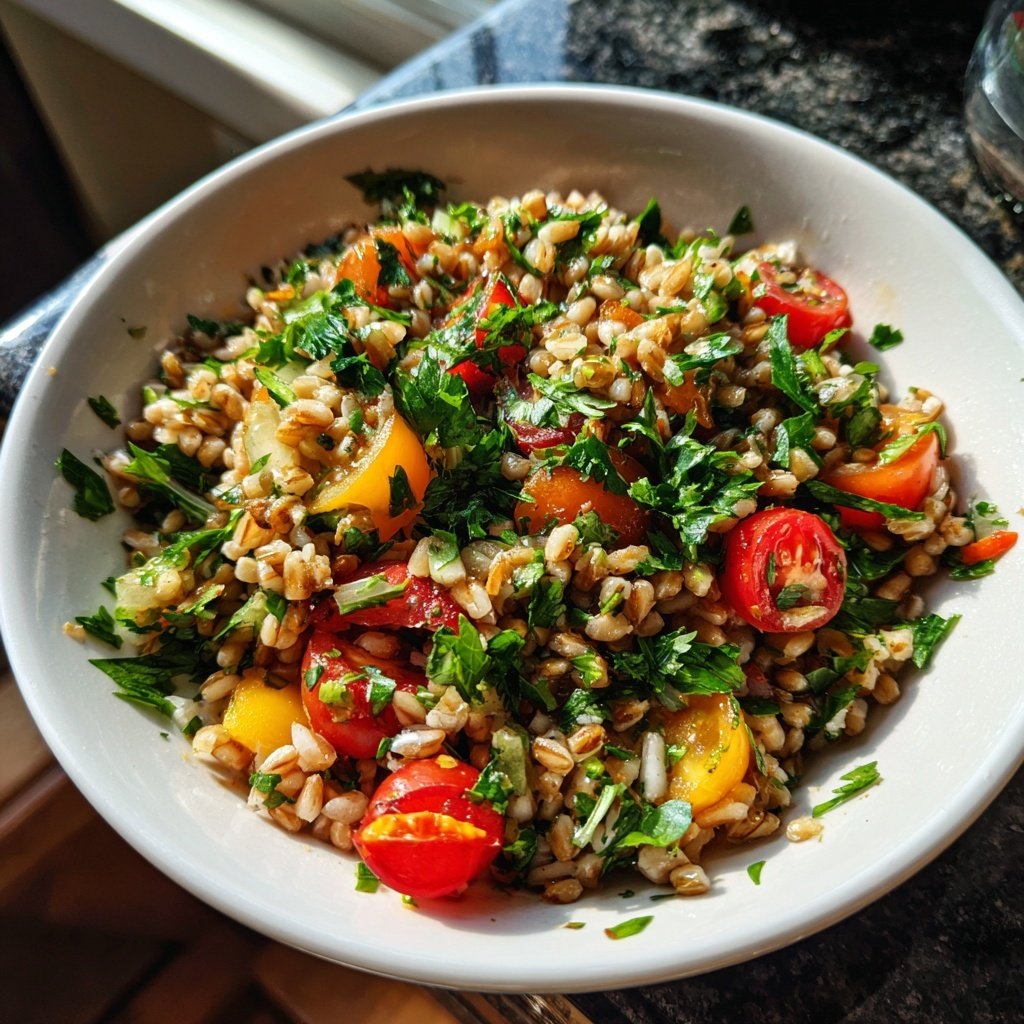 Mediterranean Farro Salad