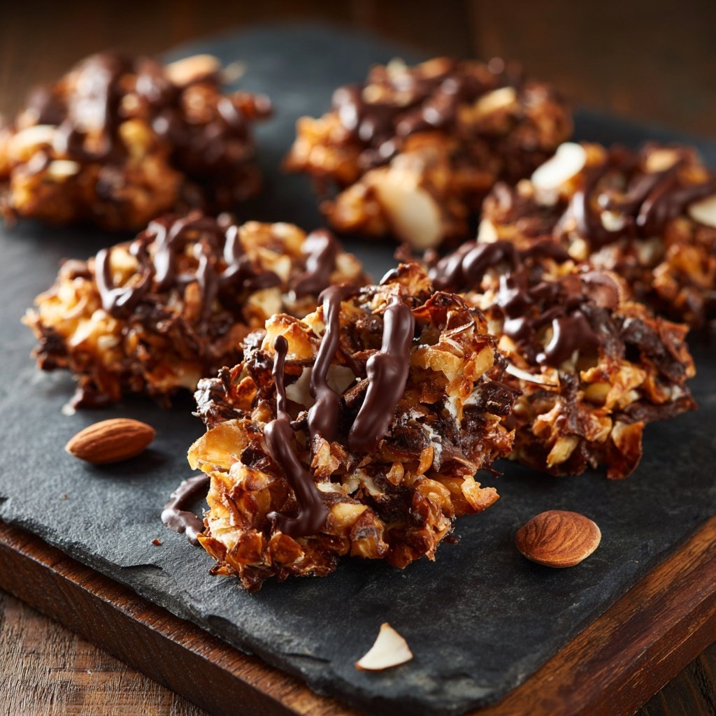 Chocolate Coconut Almond Snack Clusters