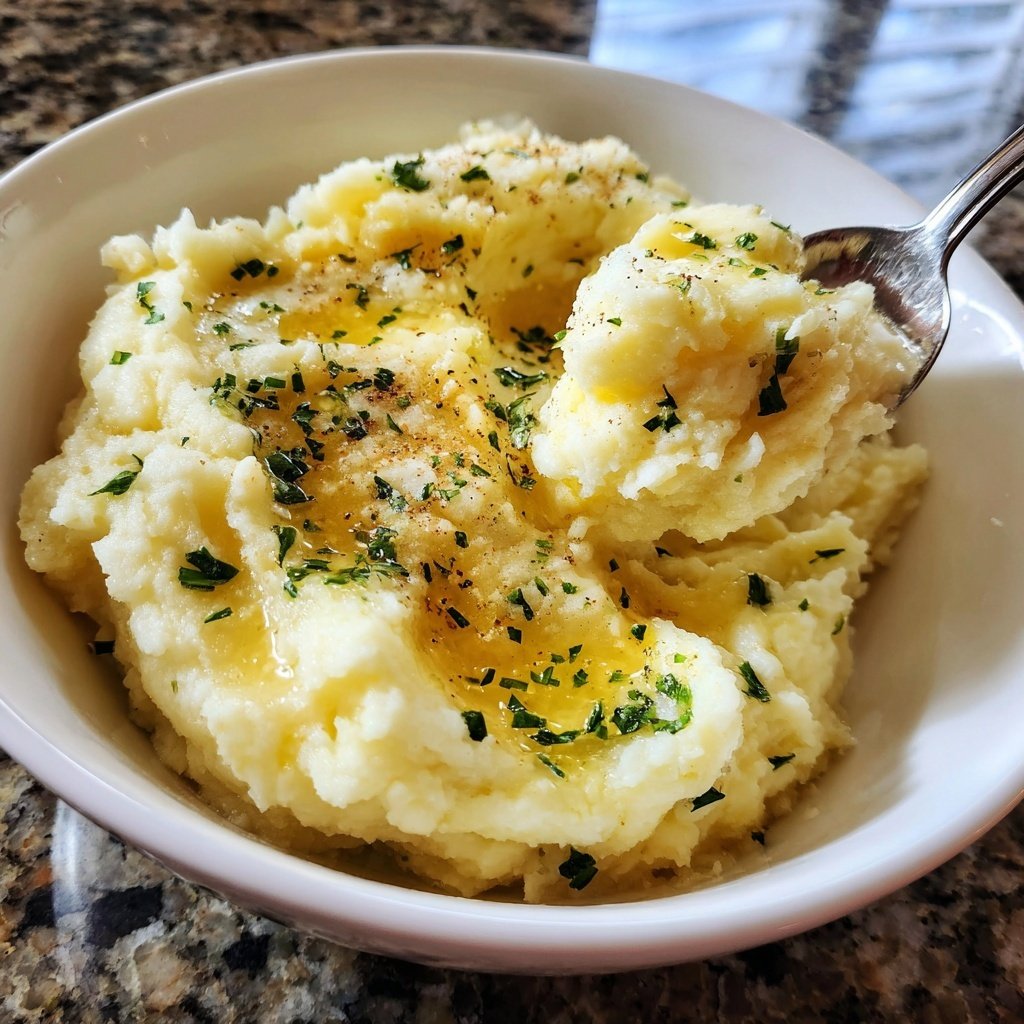 Garlic Mashed Potatoes for Two