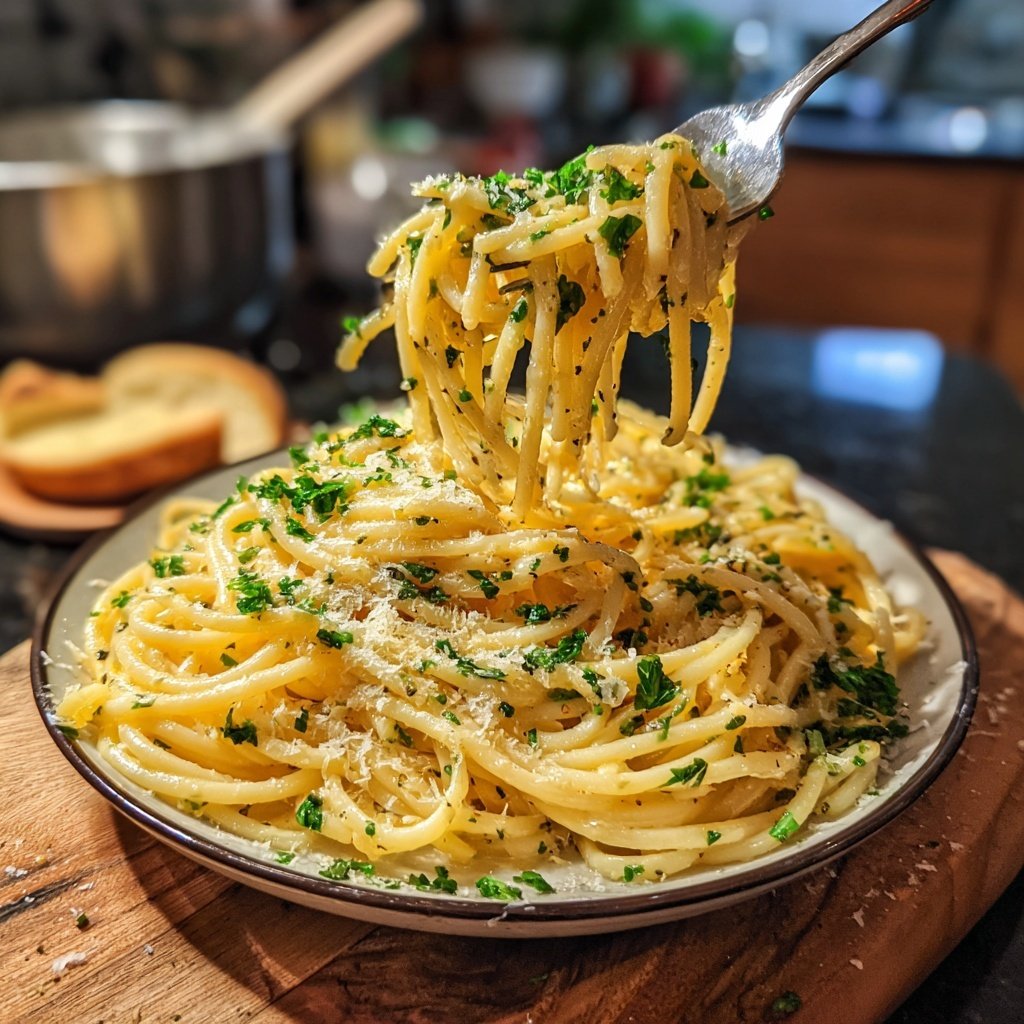 Easy Garlic Butter Pasta Dinner
