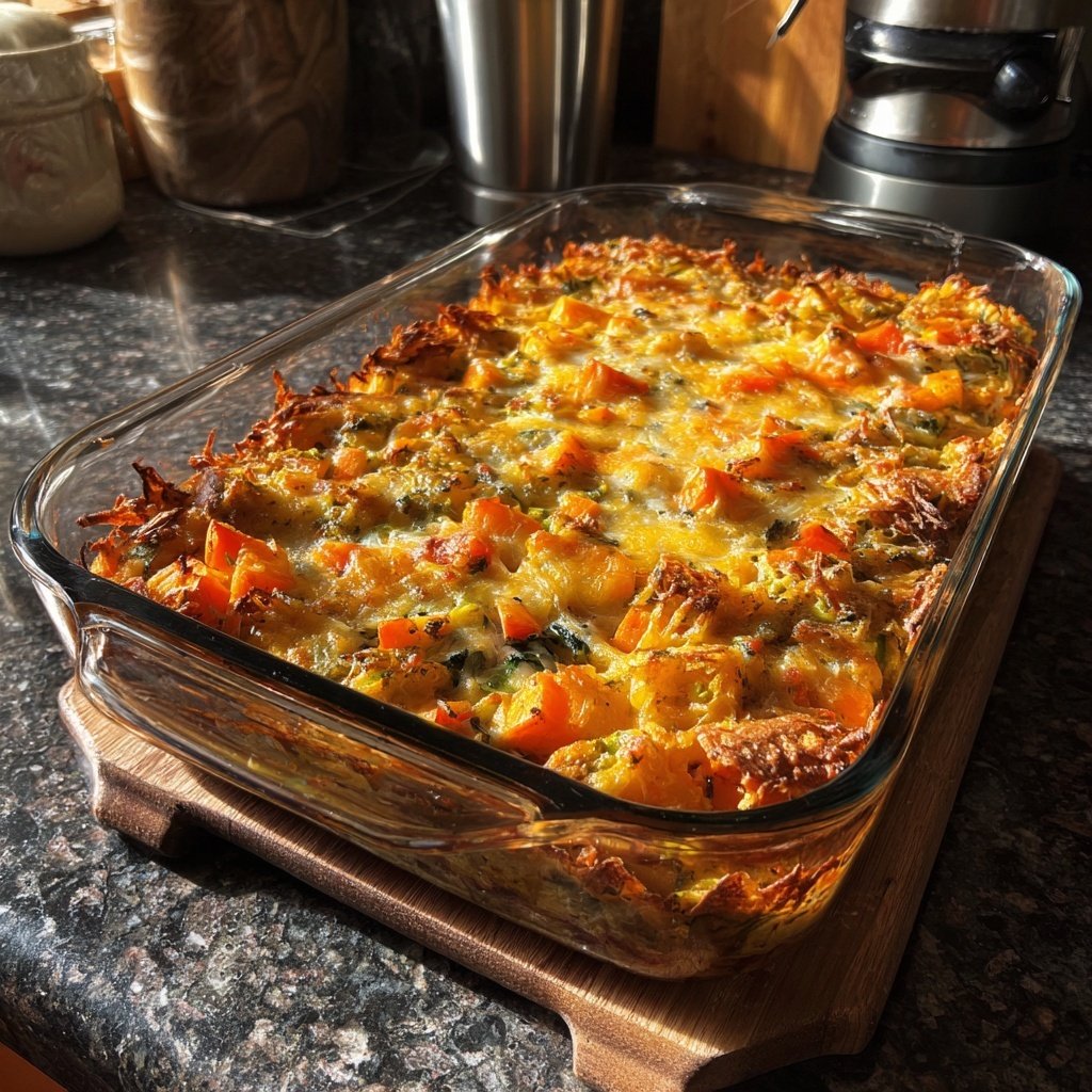 Baked Sweet Potato Veggie Bake