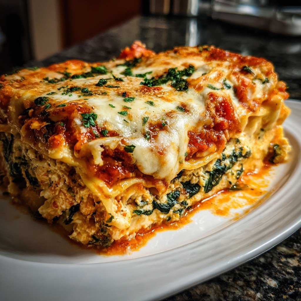 Sunday Baked Spinach Lasagna