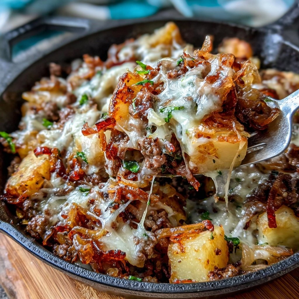 Hamburger Meat And Potato Skillet