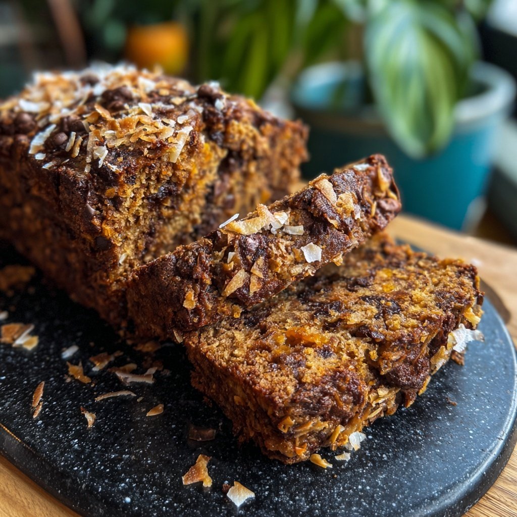 Chocolate Orange Coconut Snack Loaf