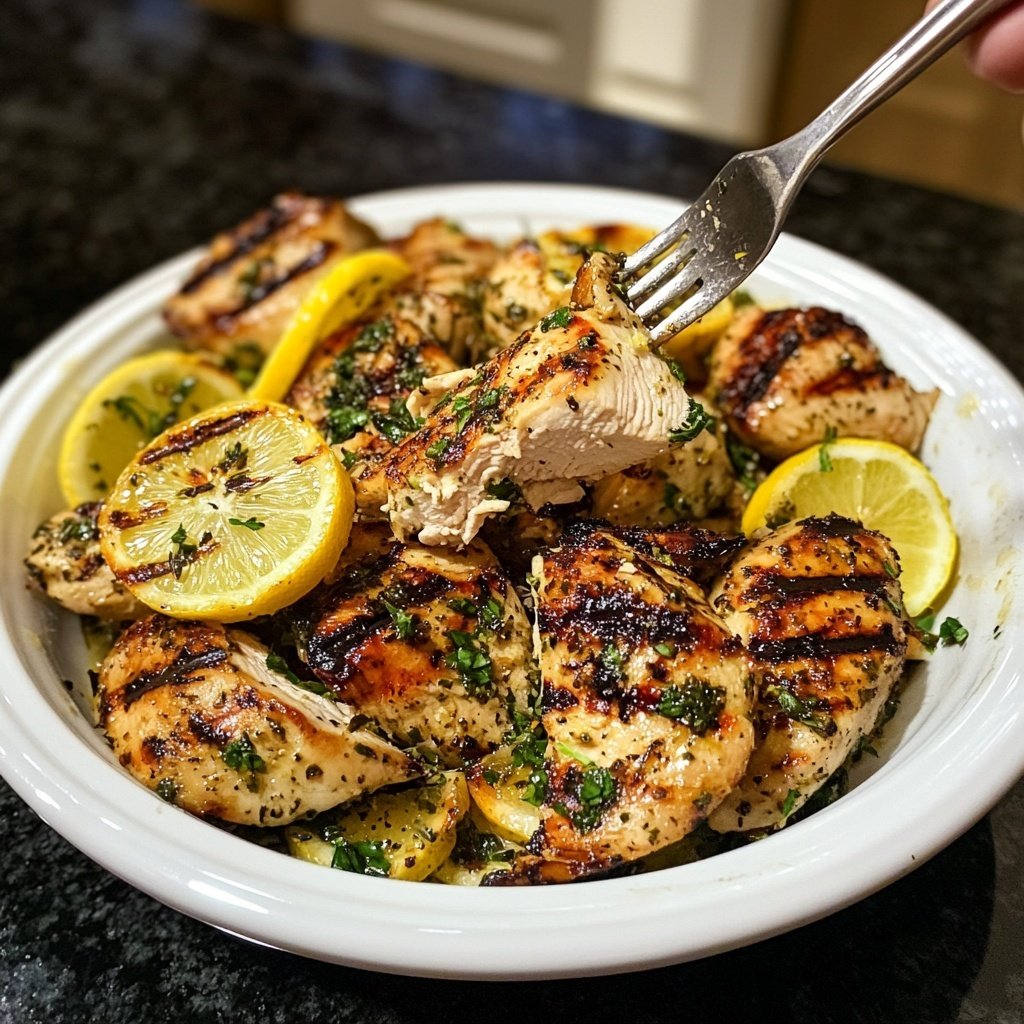 Grilled Lemon Herb Chicken Bowl