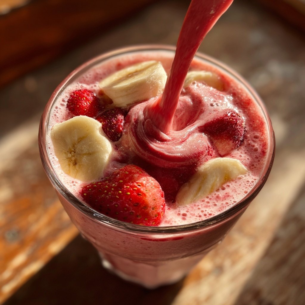 Fresh Strawberry Banana Smoothie